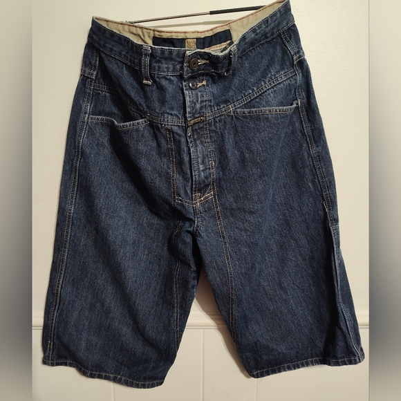 Vintage Marithe Francois Girbaud Mens 90S Baggy Denim Jean Shorts Size 32 Y2K - Picture 1 of 11